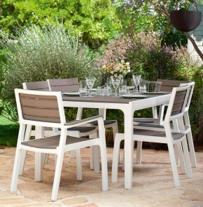 Стул c подлокотниками Гармония (Harmony armchair) белый-капучино в Златоусте - zlatoust.mebel24.online | фото 3