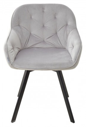Стул GALE 360 град. поворот. BLUVEL-03 LIGHT GREY, велюр/ черный каркас, М-City в Златоусте - zlatoust.mebel24.online | фото 3