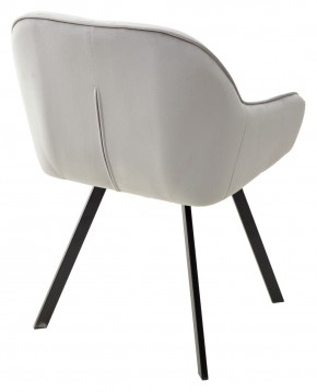 Стул GALE 360 град. поворот. BLUVEL-03 LIGHT GREY, велюр/ черный каркас, М-City в Златоусте - zlatoust.mebel24.online | фото 4