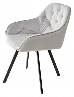 Стул GALE 360 град. поворот. BLUVEL-03 LIGHT GREY, велюр/ черный каркас, М-City в Златоусте - zlatoust.mebel24.online | фото 5