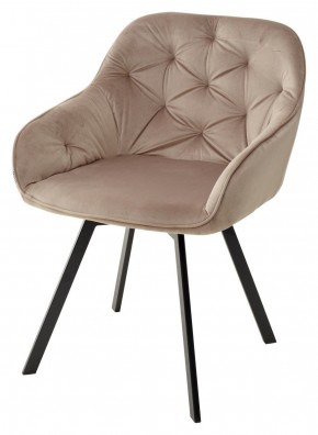 Стул GALE 360 град. поворот. BLUVEL-40 BEIGE, велюр/ черный каркас, М-City в Златоусте - zlatoust.mebel24.online | фото 1