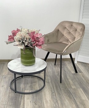 Стул GALE 360 град. поворот. BLUVEL-40 BEIGE, велюр/ черный каркас, М-City в Златоусте - zlatoust.mebel24.online | фото 2