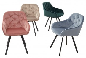 Стул GALE 360 град. поворот. BLUVEL-40 BEIGE, велюр/ черный каркас, М-City в Златоусте - zlatoust.mebel24.online | фото 3