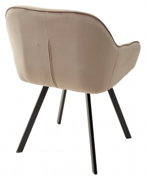 Стул GALE 360 град. поворот. BLUVEL-40 BEIGE, велюр/ черный каркас, М-City в Златоусте - zlatoust.mebel24.online | фото 4