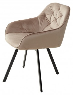 Стул GALE 360 град. поворот. BLUVEL-40 BEIGE, велюр/ черный каркас, М-City в Златоусте - zlatoust.mebel24.online | фото 5