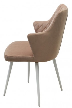 Стул HERMAN 360 град. БЕЖЕВЫЙ #5, велюр / белый каркас М-City в Златоусте - zlatoust.mebel24.online | фото 8