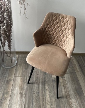 Стул HERMAN 360 град. БЕЖЕВЫЙ #5, велюр / черный каркас М-City в Златоусте - zlatoust.mebel24.online | фото 2
