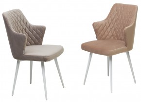Стул HERMAN 360 град. ЛАТТЕ #25, велюр / белый каркас М-City в Златоусте - zlatoust.mebel24.online | фото 4