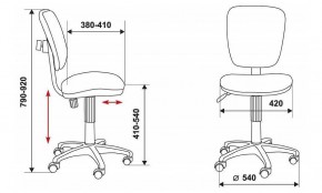 Стул компьютерный Бюрократ CH-204NX/26-28 черный в Златоусте - zlatoust.mebel24.online | фото