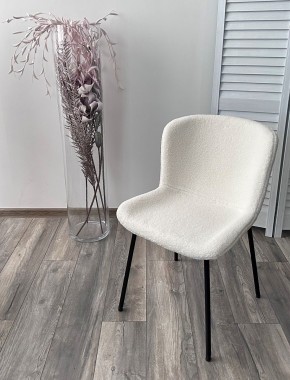 Стул RIYA UF992-01 Белый, teddy / черный каркас М-City в Златоусте - zlatoust.mebel24.online | фото 5