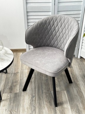 Стул SKAT 360 град. поворот. B22 Серый, велюр / черный каркас, М-City в Златоусте - zlatoust.mebel24.online | фото 3