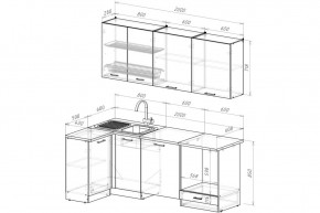 ТЕРЦИЯ Кухонный гарнитур Прайм 400 (1100*2000 мм) в Златоусте - zlatoust.mebel24.online | фото 2