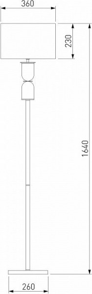 Торшер Eurosvet Caprera 01154/1 латунь в Златоусте - zlatoust.mebel24.online | фото 3