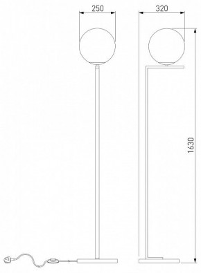 Торшер Eurosvet Shape 01214/1 хром в Златоусте - zlatoust.mebel24.online | фото 3