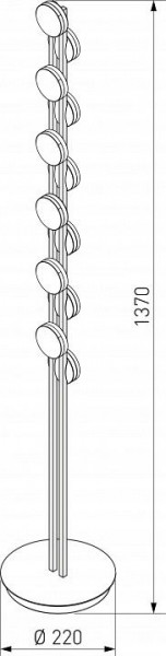 Торшер Eurosvet Tapioca 90332/12 черный в Златоусте - zlatoust.mebel24.online | фото 4