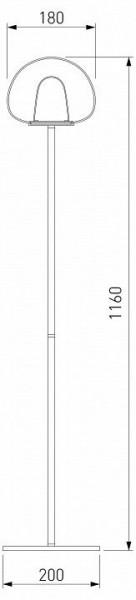 Торшер Eurosvet Twice 90327/1 черный в Златоусте - zlatoust.mebel24.online | фото