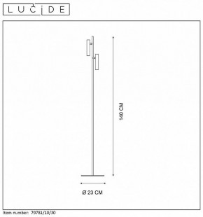 Торшер Lucide Philon 79781/10/30 в Златоусте - zlatoust.mebel24.online | фото 4