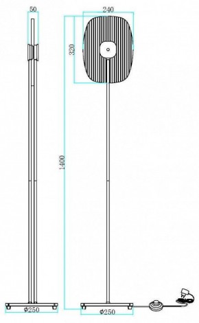 Торшер Maytoni Eclipse MOD152FL-L1BK в Златоусте - zlatoust.mebel24.online | фото 2