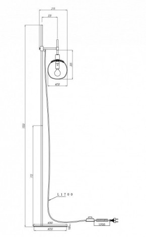 Торшер Maytoni Erich MOD221-FL-01-N в Златоусте - zlatoust.mebel24.online | фото 3