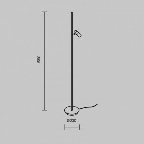 Торшер Maytoni Thin MOD395FL-L28B3K в Златоусте - zlatoust.mebel24.online | фото 5