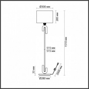 Торшер Odeon Light Bagel 5410/1FA в Златоусте - zlatoust.mebel24.online | фото 2