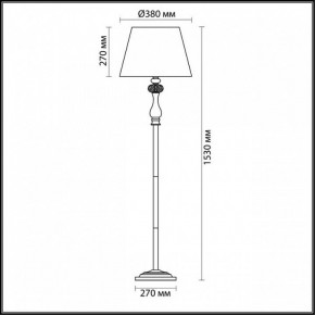 Торшер Odeon Light Gaellori 3393/1F в Златоусте - zlatoust.mebel24.online | фото 3