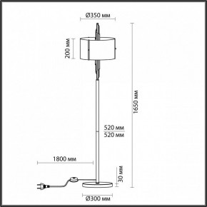 Торшер Odeon Light Margaret 4895/3F в Златоусте - zlatoust.mebel24.online | фото 5