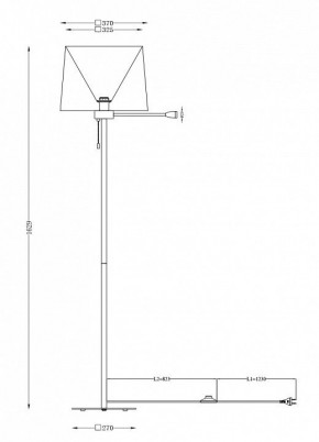 Торшер с подсветкой Maytoni Farel Z001FL-L3W-1B в Златоусте - zlatoust.mebel24.online | фото