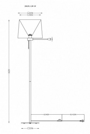 Торшер с подсветкой Maytoni Farel Z001FL-L3W-1W в Златоусте - zlatoust.mebel24.online | фото 3