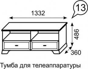 Тумба для телеаппаратуры Венеция 13 бодега в Златоусте - zlatoust.mebel24.online | фото 2