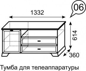 Тумба для телеаппаратуры Венеция 6 бодега в Златоусте - zlatoust.mebel24.online | фото 3
