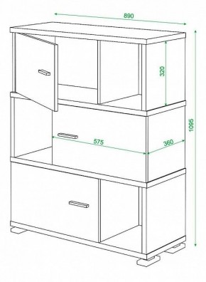 Тумба комбинированная Домино СБ-30/3 в Златоусте - zlatoust.mebel24.online | фото 3