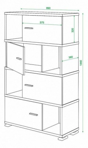 Тумба комбинированная Домино СБ-30/4 в Златоусте - zlatoust.mebel24.online | фото 2