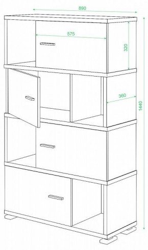 Тумба комбинированная СБ-30/4 в Златоусте - zlatoust.mebel24.online | фото 2