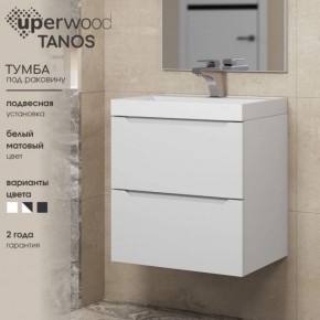 Тумба под раковину Uperwood Tanos 80 см, подвесная, белая матовая в Златоусте - zlatoust.mebel24.online | фото 5