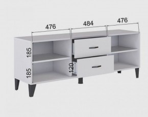 Тумба под ТВ ТВМ-6 (белый) в Златоусте - zlatoust.mebel24.online | фото 2