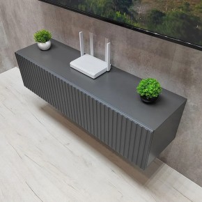 Тумба подвесная под ТВ LINES MTV4-MA 1150 Темно-серый (Графит-M 10.1.25) в Златоусте - zlatoust.mebel24.online | фото 2