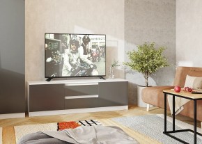 Тумба ТВ большая Парус (Белый/Графит) в Златоусте - zlatoust.mebel24.online | фото 2
