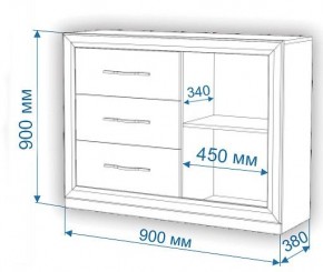 Тумба-витрина Нобиле Км-120/38 ФС в Златоусте - zlatoust.mebel24.online | фото 2