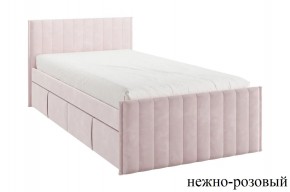 ТВИКС Кровать с ящиками 900 (нежно-розовый) в Златоусте - zlatoust.mebel24.online | фото