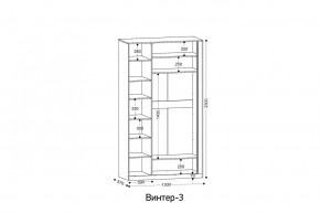 ВИНТЕР 3 Шкаф 3-х створчатый в Златоусте - zlatoust.mebel24.online | фото 2