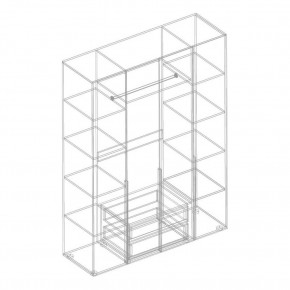 ВИТА Шкаф 4-ств для одежды в Златоусте - zlatoust.mebel24.online | фото 2