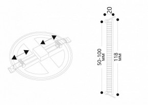 Встраиваемый светильник Arte Lamp Mesura A7972PL-1WH в Златоусте - zlatoust.mebel24.online | фото 5