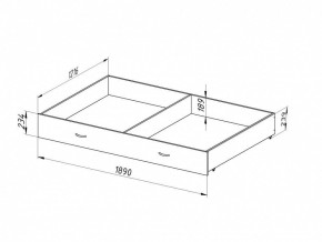 Ящик для металлических кроватей 120*190 (Венге) в Златоусте - zlatoust.mebel24.online | фото